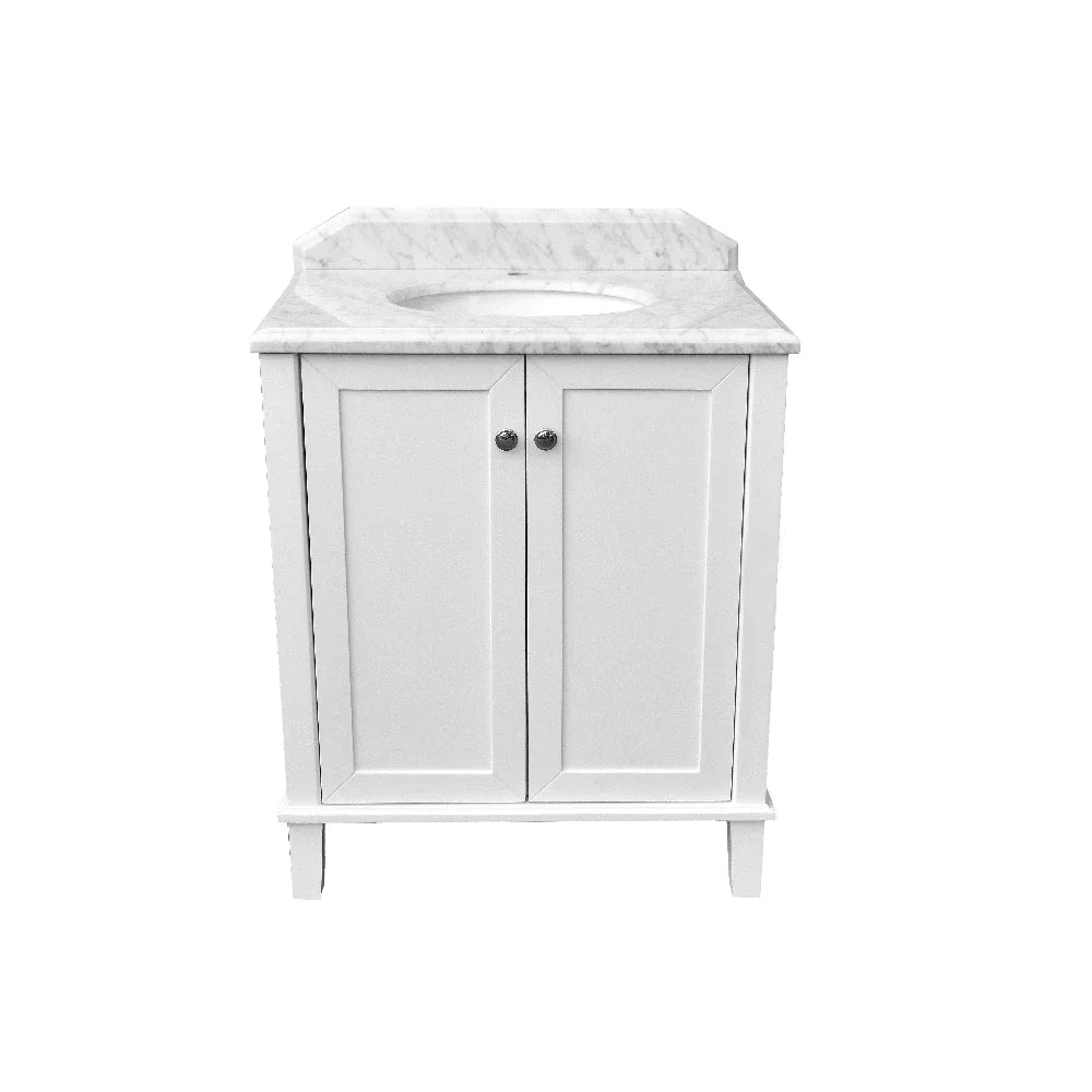Turner Hastings Coventry 75x55 White Vanity with Marble Top