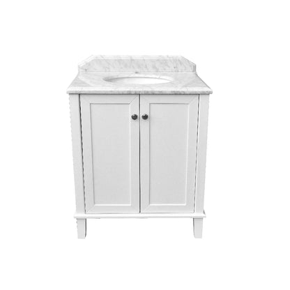 Turner Hastings Coventry 75x55 White Vanity with Marble Top