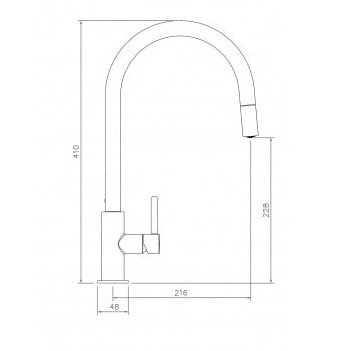 Turner Hastings Naples Pull Out Sink Mixer –