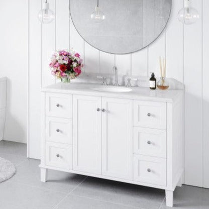 Turner Hastings Coventry 1200mm Satin  Vanity, Marble Top, Single Bowl