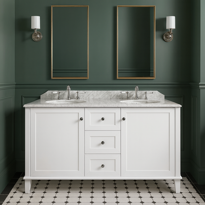 Turner Hastings Coventry 150x56 Double Vanity with marble top