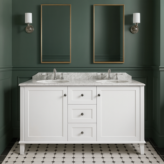 Turner Hastings Coventry 150x56 Double Vanity with marble top