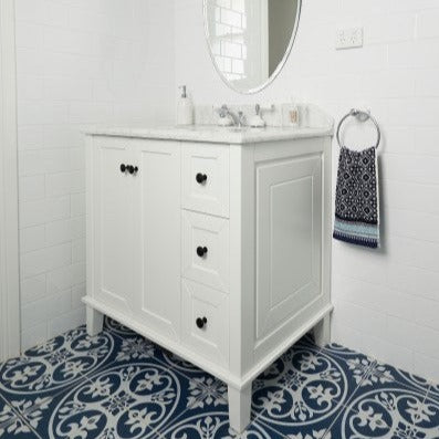 Turner Hastings Coventry 900mm Satin  Vanity, Marble Top