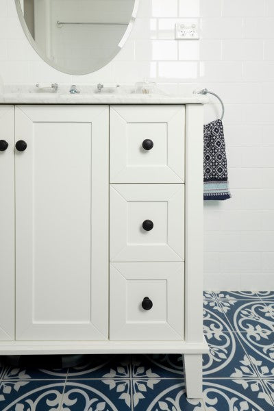 Turner Hastings Coventry 900mm Satin  Vanity, Marble Top