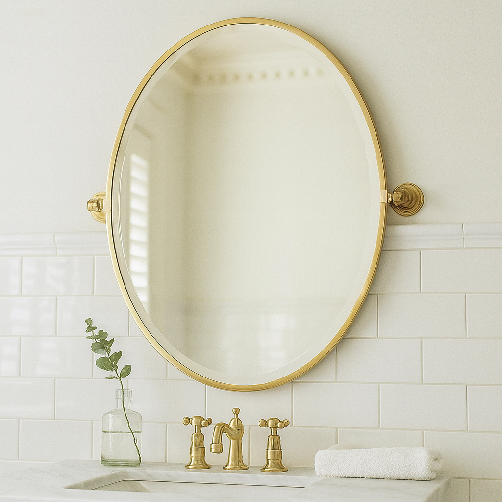 Turner Hastings Mayer Pivot Oval Mirror 620mm x 538mm