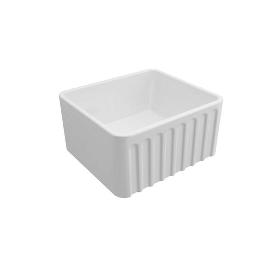 Turner Hastings Novi 50 x 46 Fine Fireclay Butler Sink Gloss White