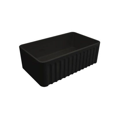 Turner Hastings Novi 75 x 46 Fine Fireclay Butler Sink Matte Black