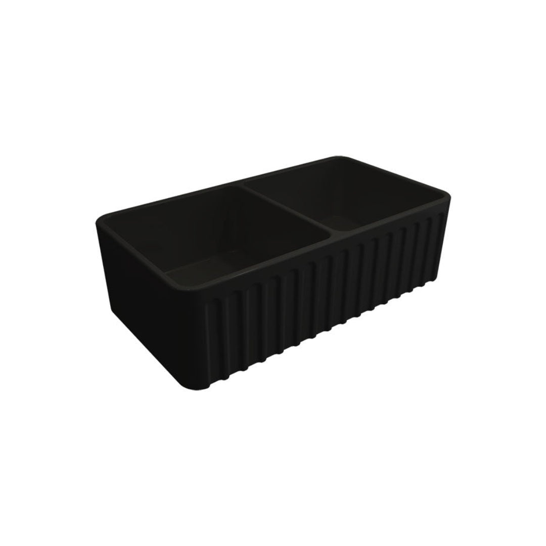 Turner Hastings Novi 85 x 46 Fine Fireclay Butler Sink Matte Black
