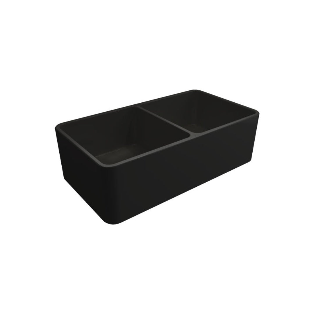 Turner Hastings Novi 85 x 46 Fine Fireclay Butler Sink Matte Black
