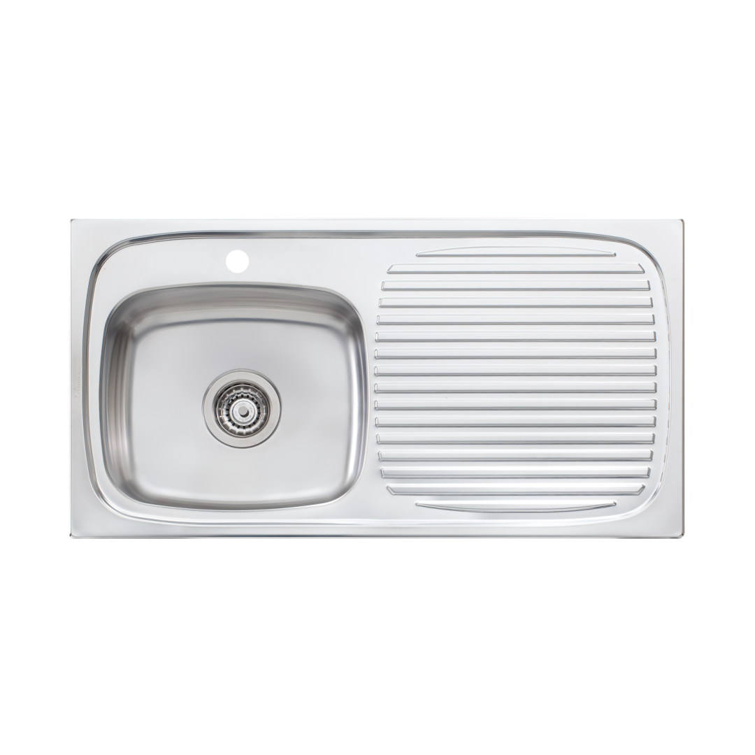 Oliveri Ultraform Single Bowl Left Hand Sink with Drainer