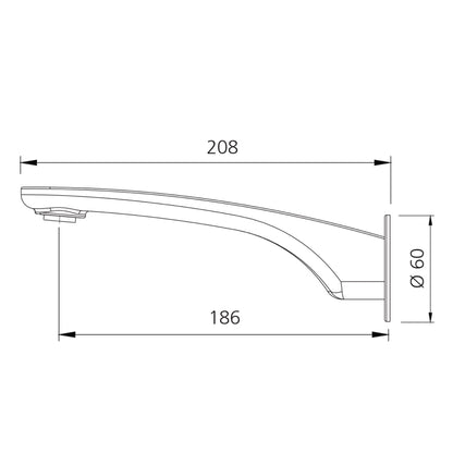 Oliveri Verona Wall Basin Spout