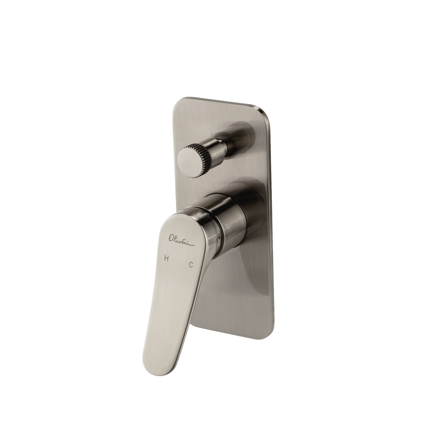 Oliveri Verona Wall Mixer With Diverter (Trim Kit Only) Brushed Nickel