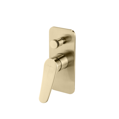 Oliveri Verona Wall Mixer With Diverter Classic Gold