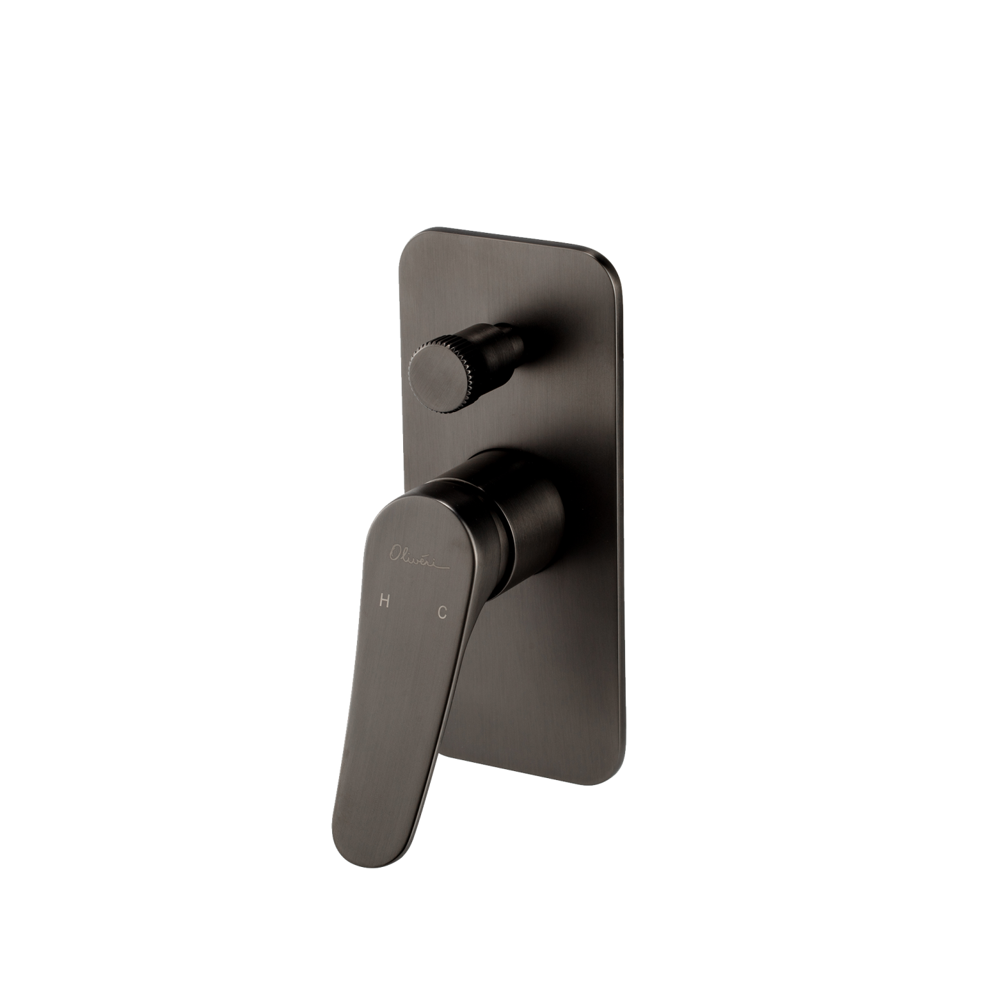 Oliveri Verona Wall Mixer With Diverter (Trim Kit Only) Gunmetal