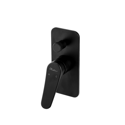 Oliveri Verona Wall Mixer With Diverter (Trim Kit Only) Matte Black