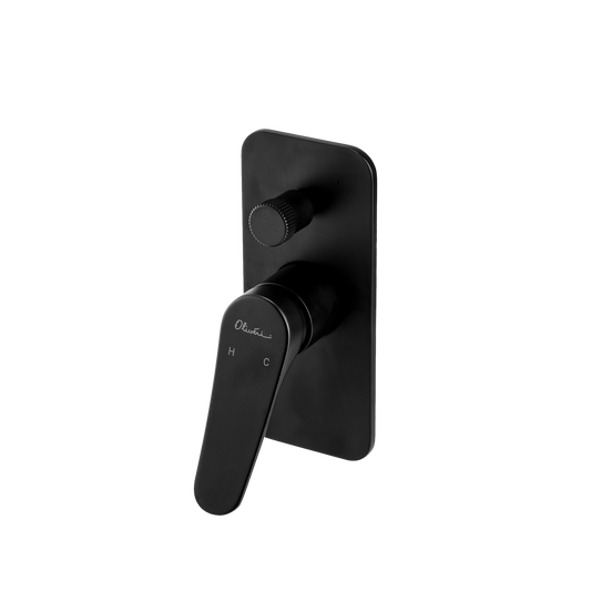 Oliveri Verona Wall Mixer With Diverter Matte Black