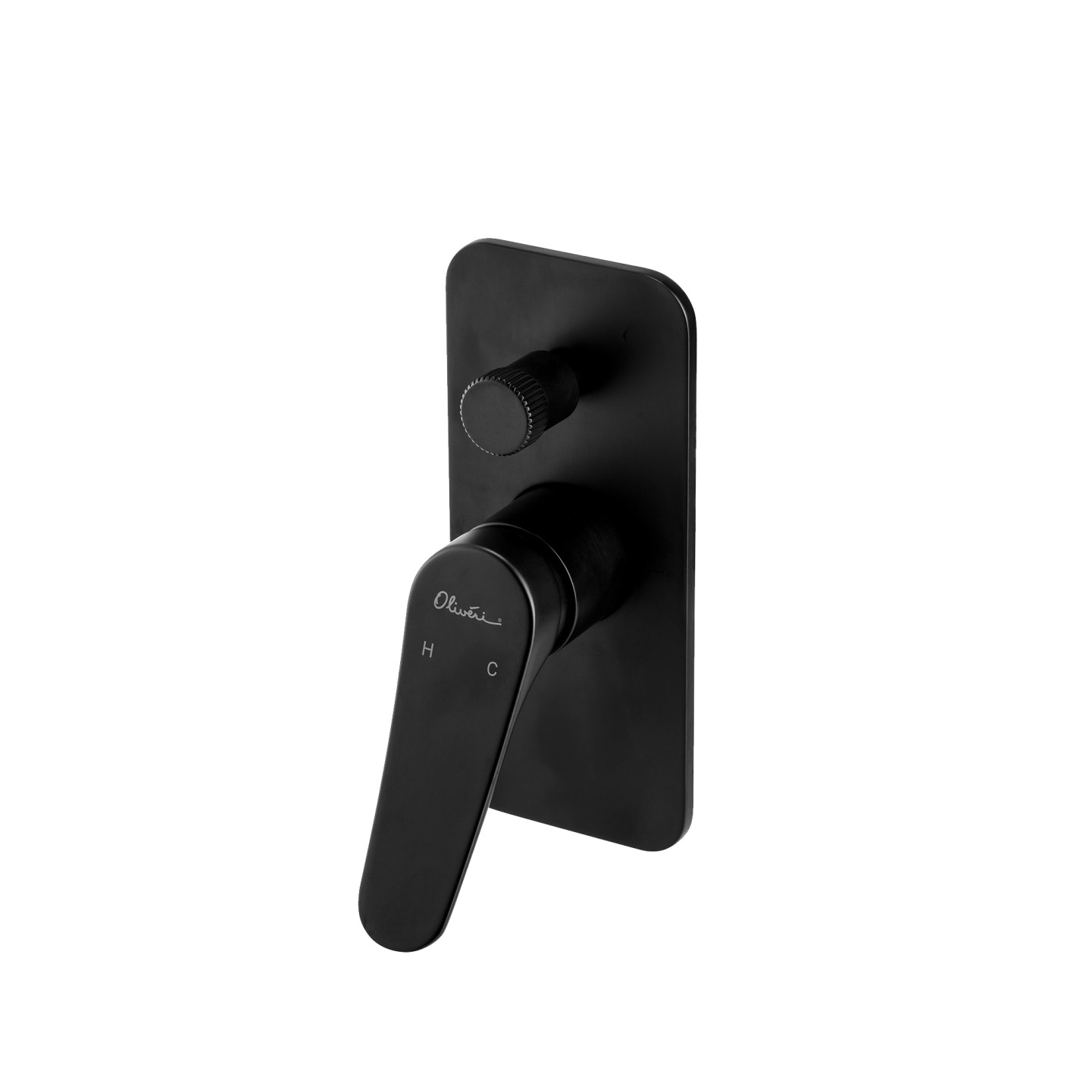 Oliveri Verona Wall Mixer With Diverter Matte Black