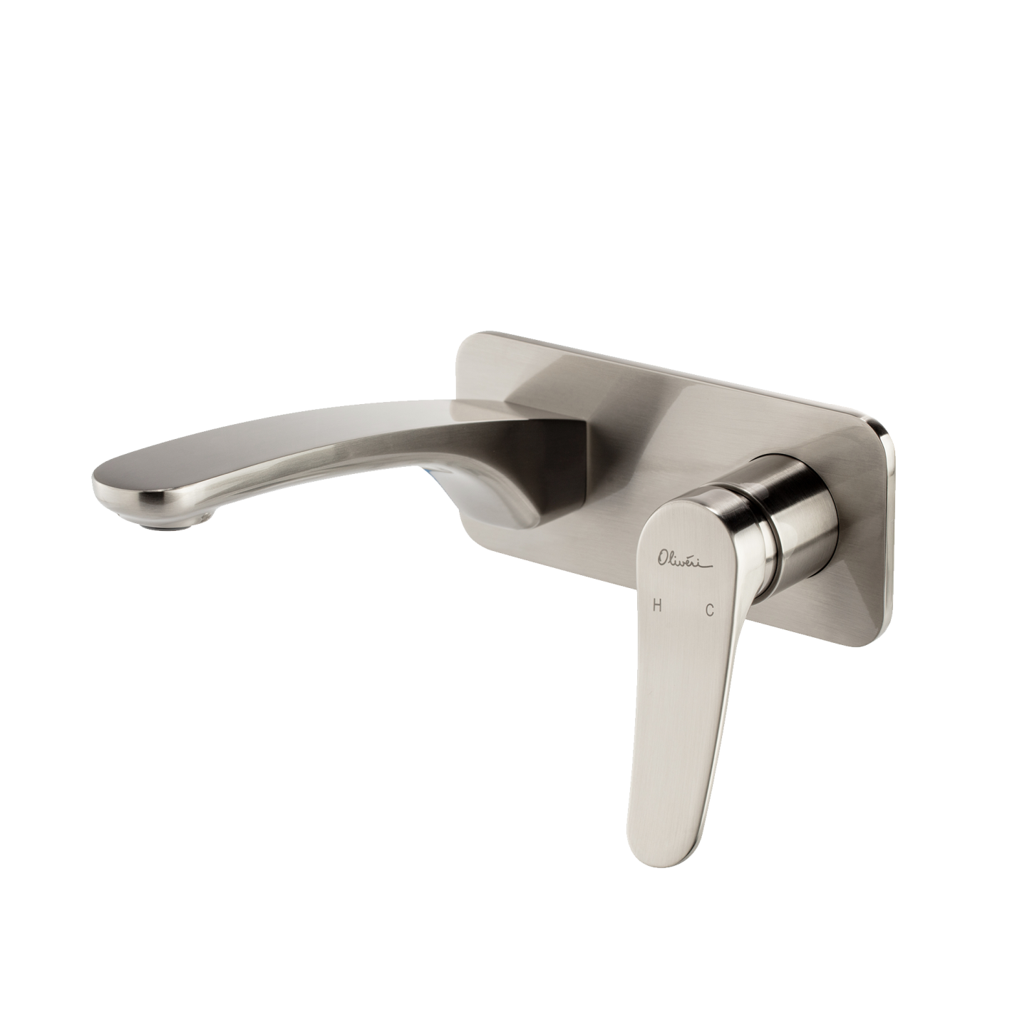 Oliveri Verona Wall Mixer Set Brushed Nickel