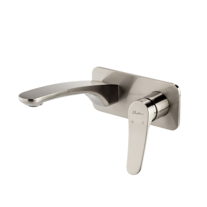 Oliveri Verona Wall Mixer Set Brushed Nickel