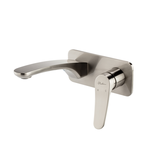 Oliveri Verona Wall Mixer Set Brushed Nickel