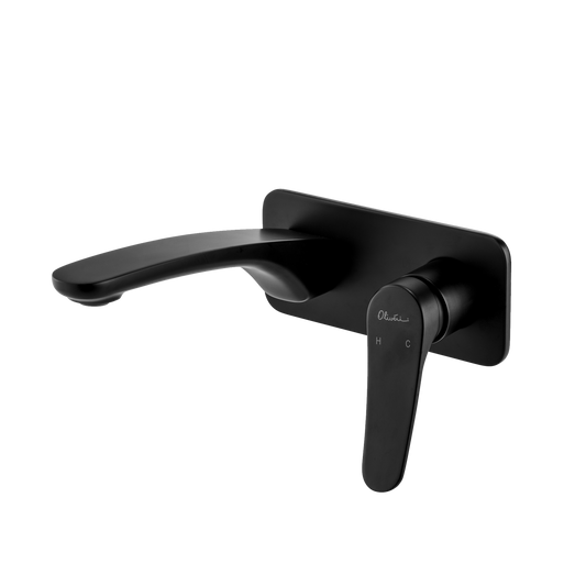 Oliveri Verona Wall Mixer Set Matte Black