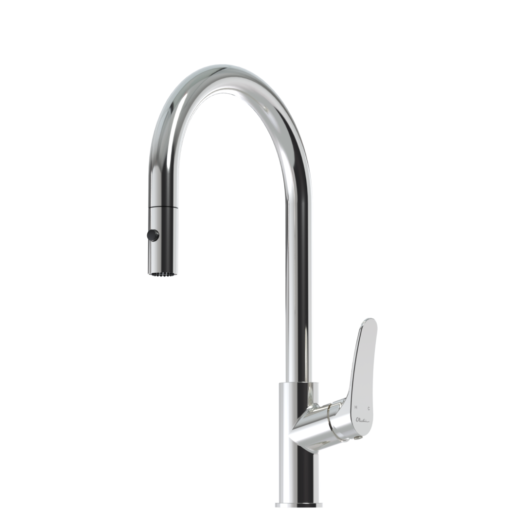 Oliveri Verona Pull-Out Gooseneck Spray Mixer