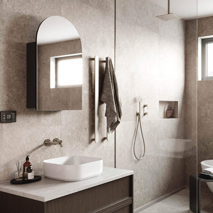 Thermogroup VC5080B Arch Black Mirror Cabinet