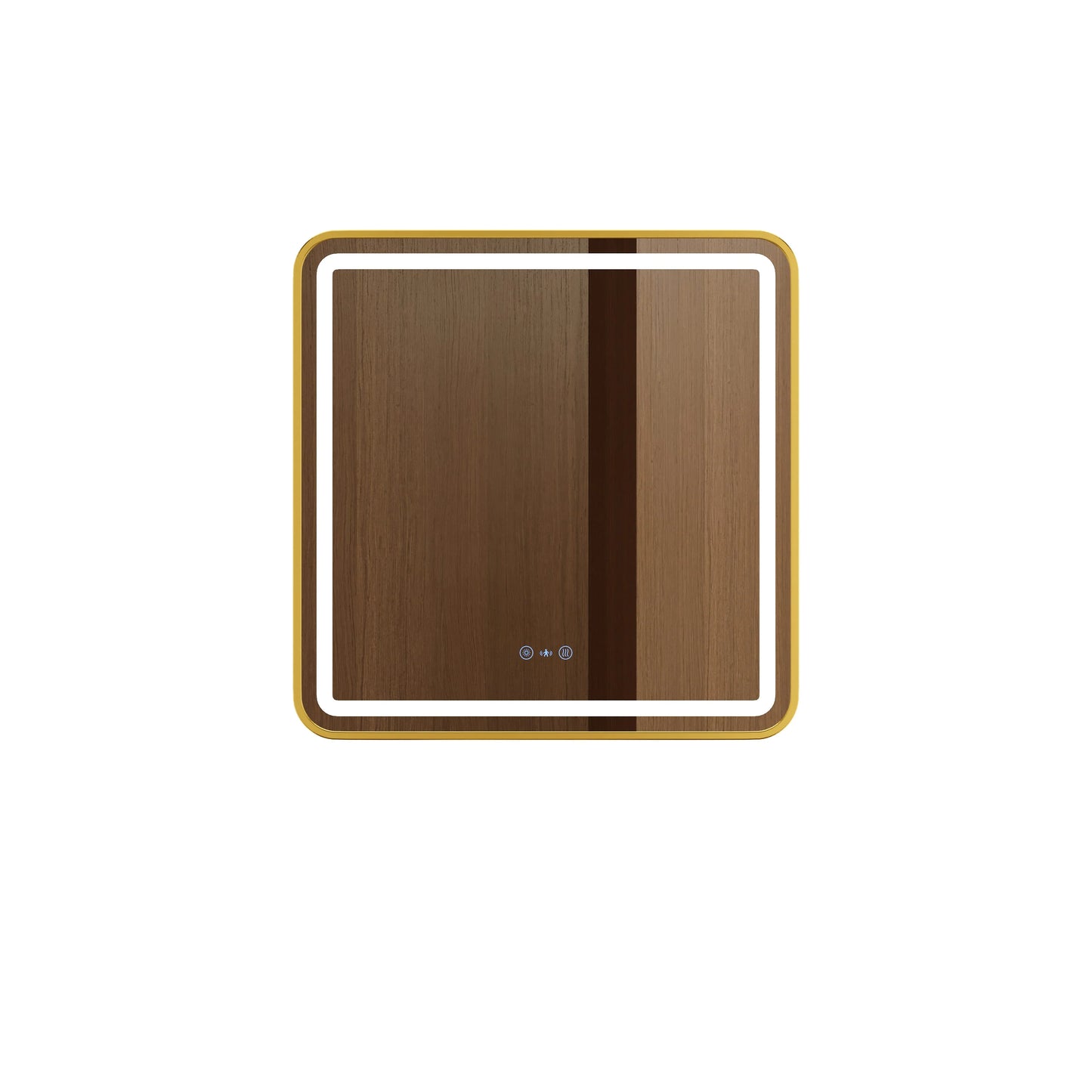 Venus 600×750 / 750×900 / 1200×750mm LED Rectangular Mirror – Brushed Gold Frame - 1200x750mm / Brushed Gold