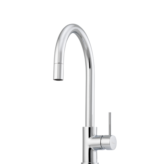 Oliveri Venice Pull Out Goose Neck Mixer Chrome