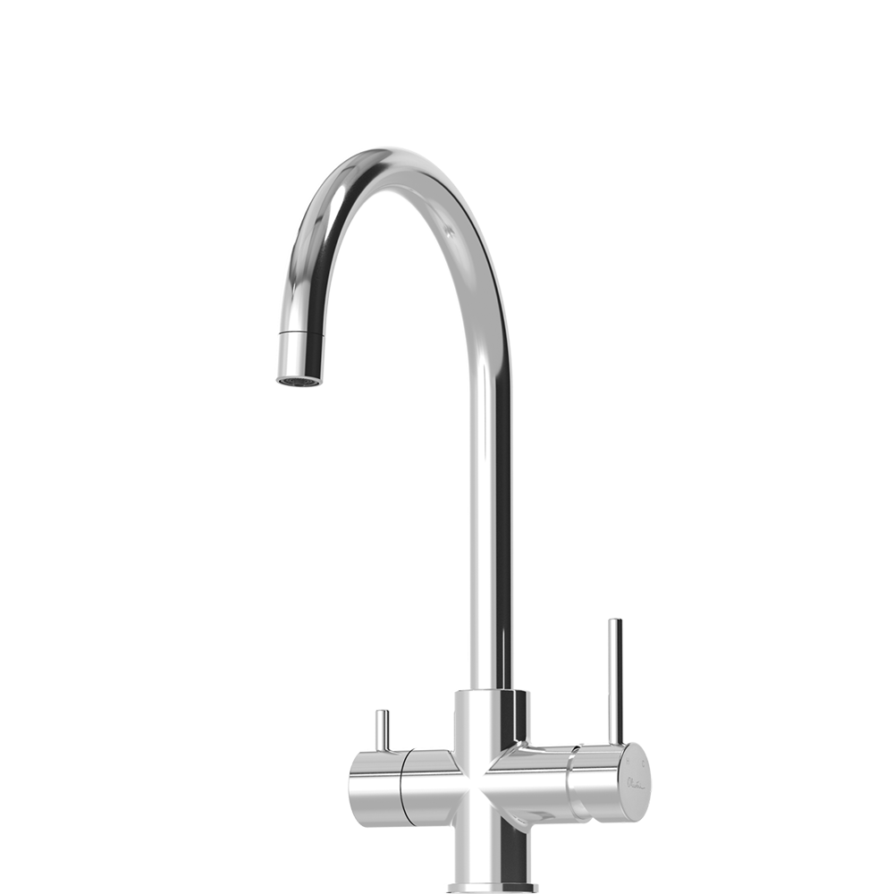 Oliveri Venice Goose Neck 3 Way Filter Tap Chrome