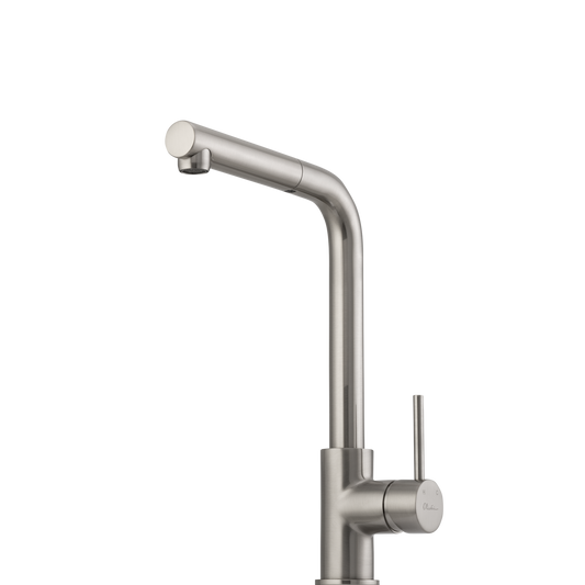 Oliveri Venice Pull Out Right Angle Mixer Brushed Nickel