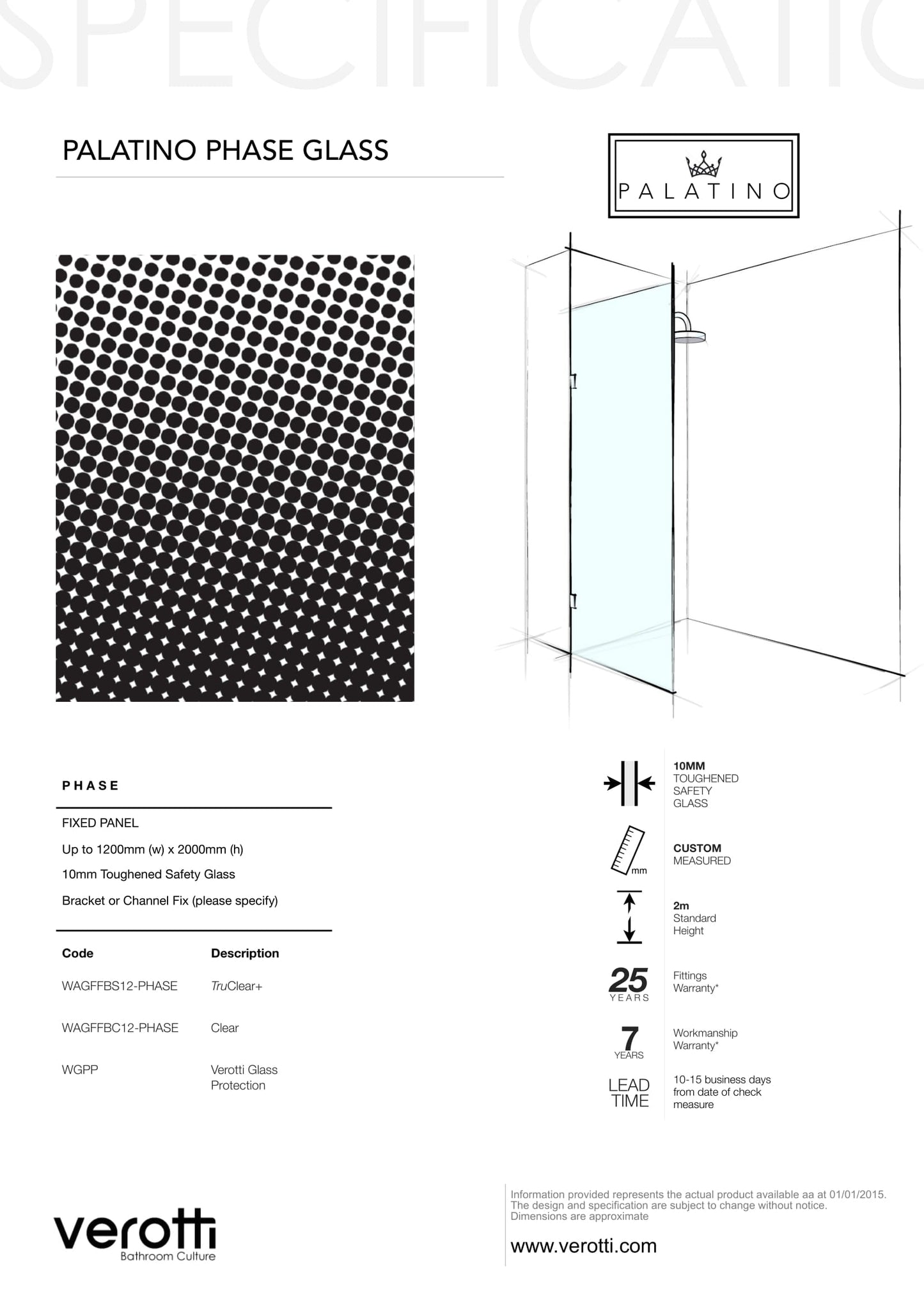 PHASE - Up to 1200 x 2000 / Grey with Black Pattern / Concealed Channel Matte Black