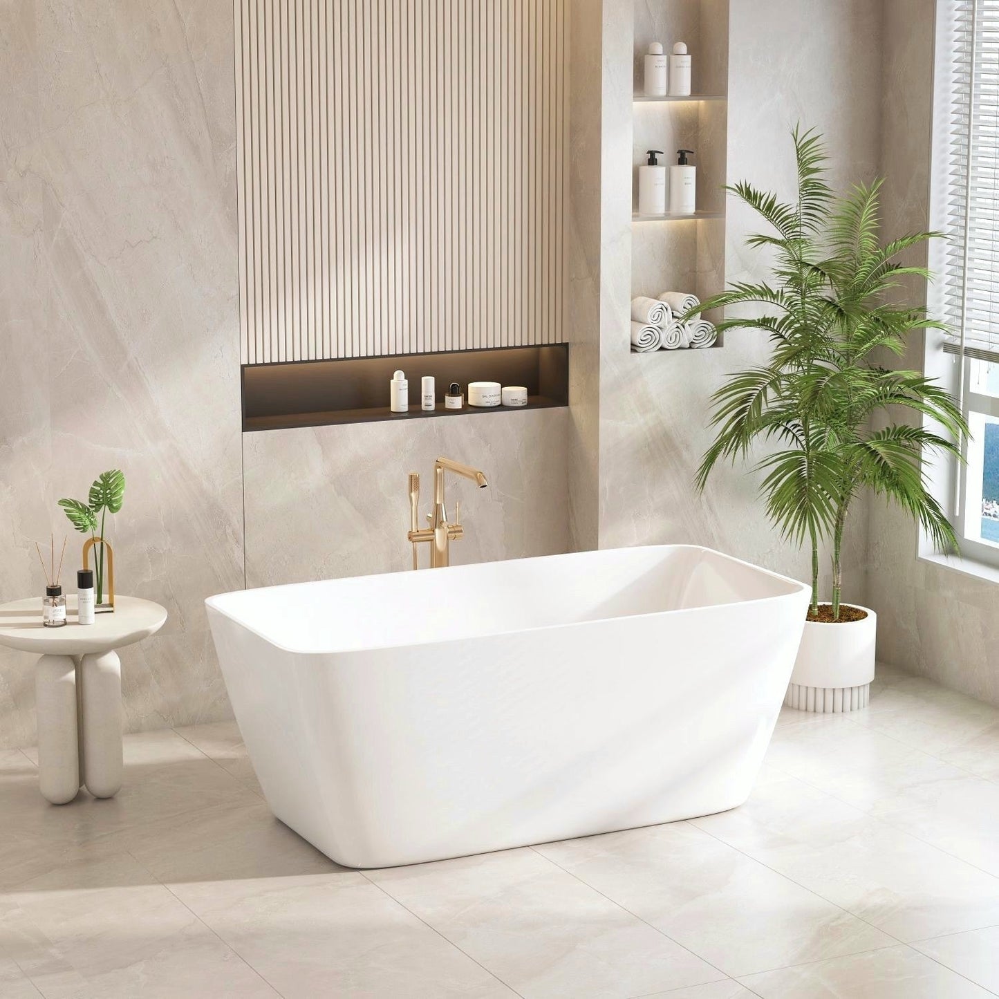 Venice Freestanding Bathtub - 1500mm / Gloss White