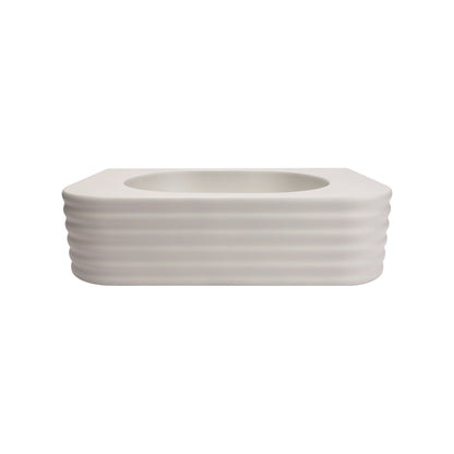 VIVO 45 Concrete D-Shape Wall-Hung Basin-Gray White