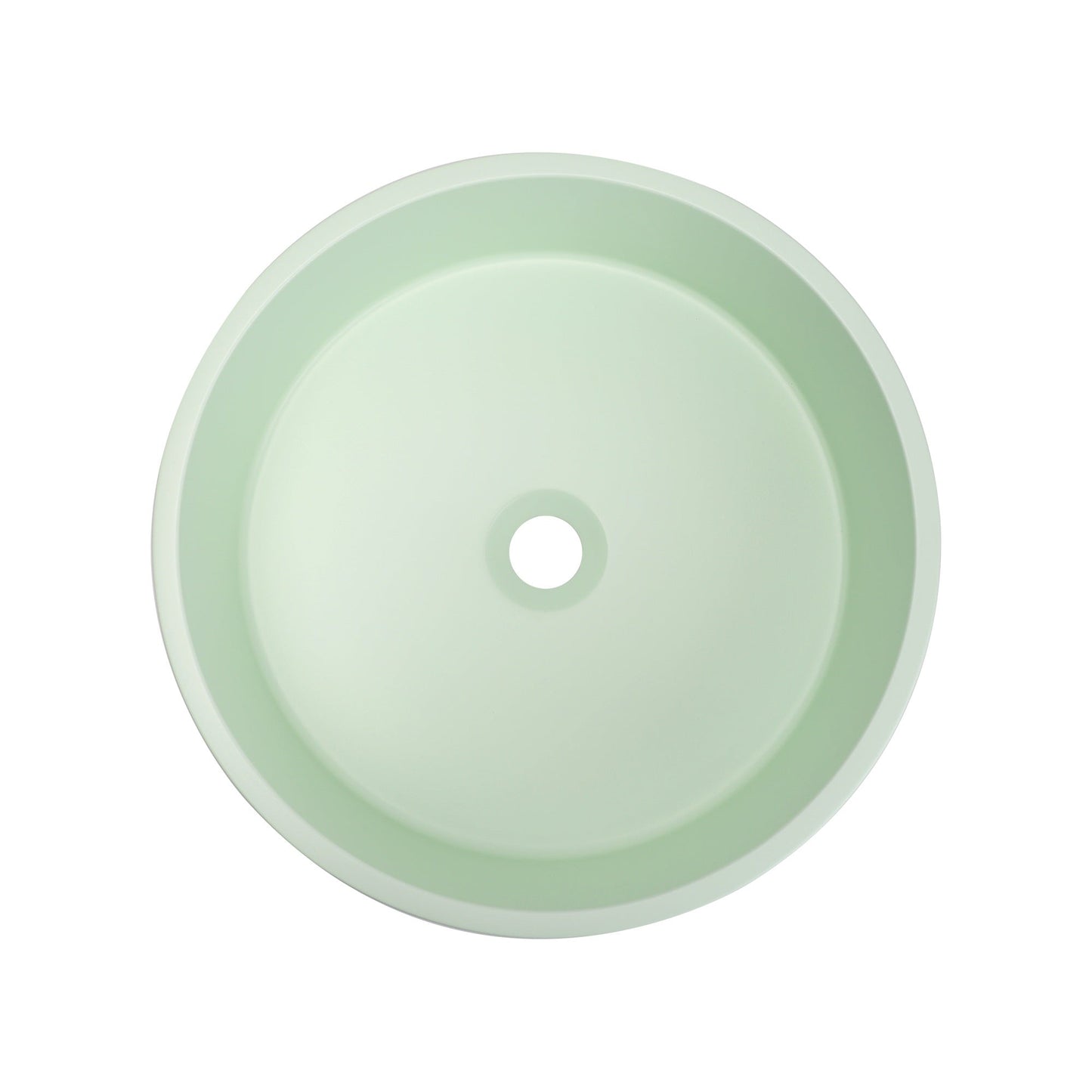 VIVO 38 Concrete Round Countertop Basin - Light Green