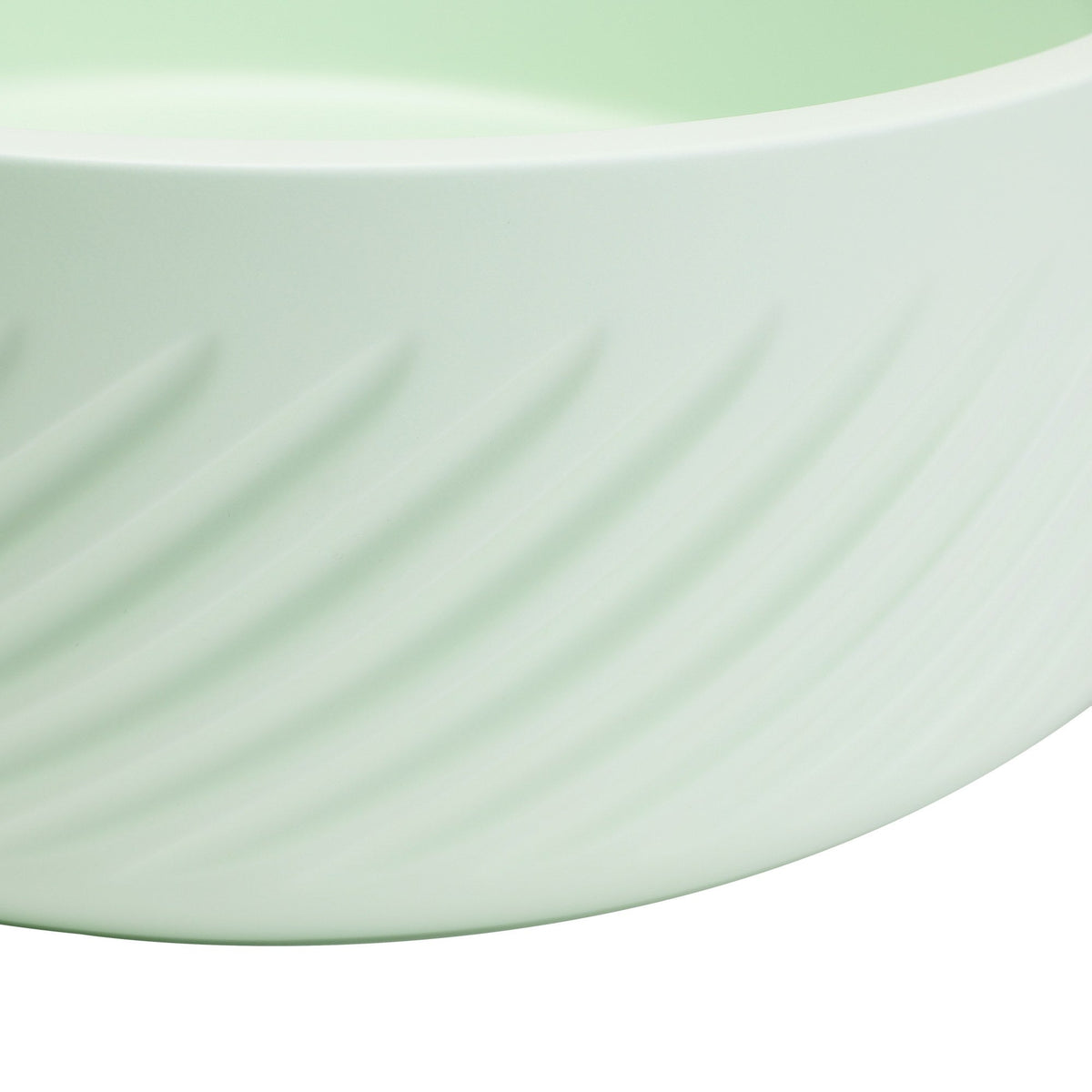 VIVO 38 Concrete Round Countertop Basin - Light Green