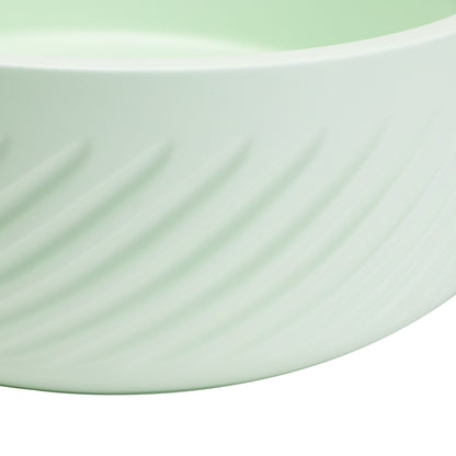 VIVO 38 Concrete Round Countertop Basin - Light Green