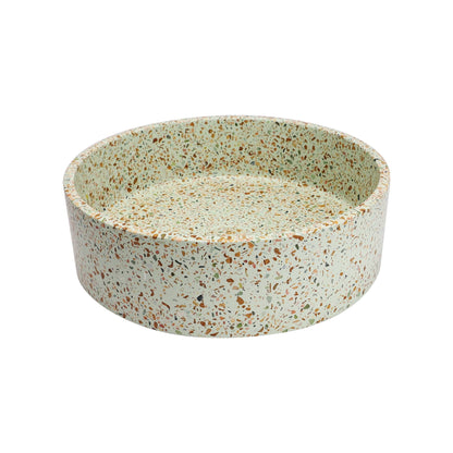 VIVO 39 Concrete Round Countertop Basin - Green Terrazzo