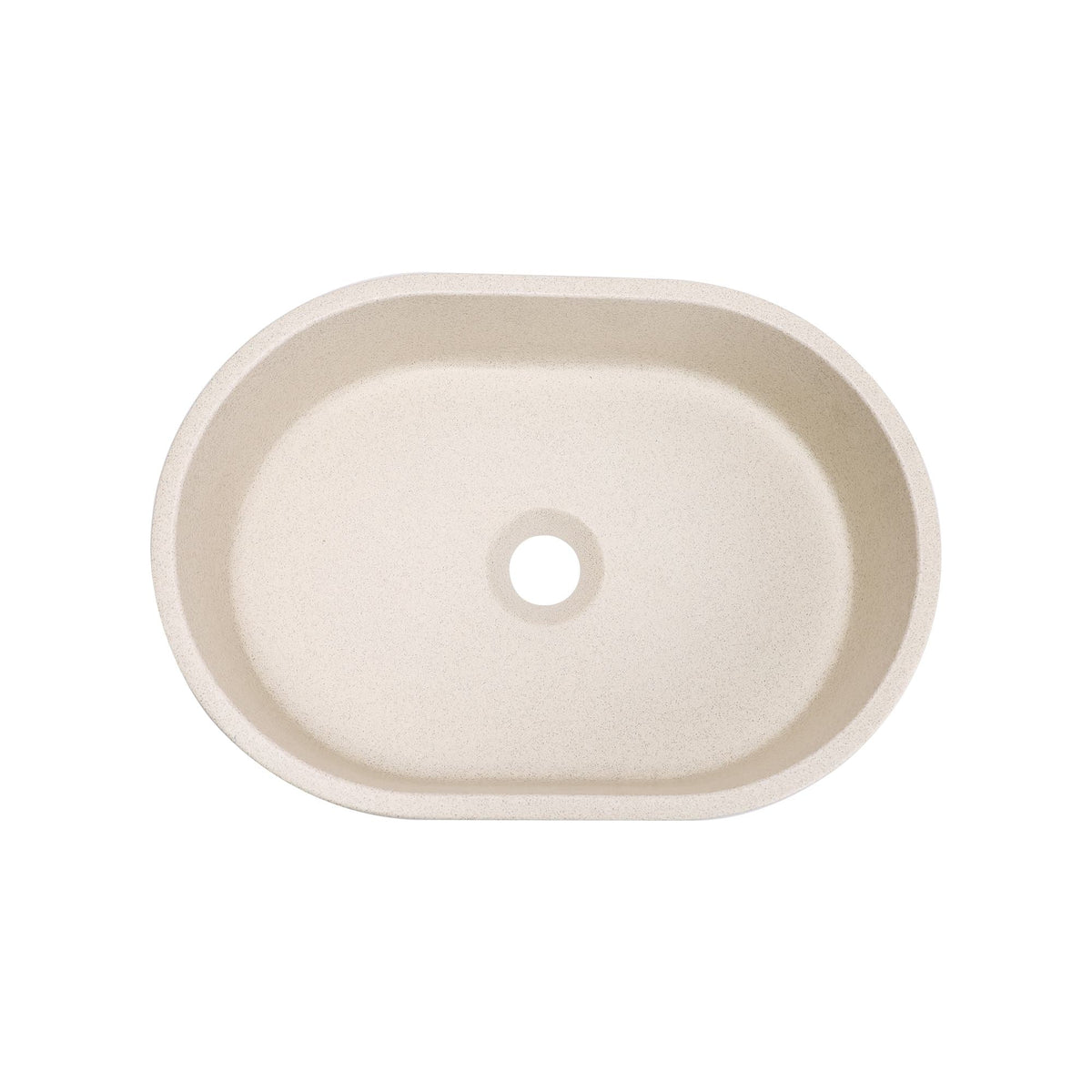 VIVO 40 Concrete Oval Countertop Basin - Grit Yellow