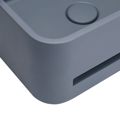 VIVO 43 Concrete Wall-Hung Basin-Blue Ashes