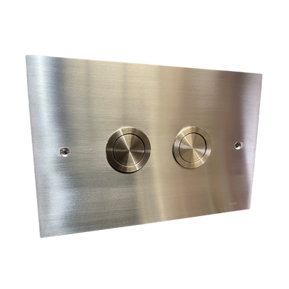 RETRO ABS BUTTONS | STAINLESS STEEL PLATE - PNEUMATIC 215 x 145