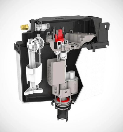 VEROTTI - LOW LEVEL PNEUMATIC UNDER COUNTER CONCEALED CISTERN