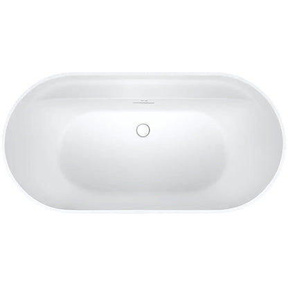 DECINA VIVA FLUTED FREESTANDING BATHTUB MATTE WHITE (AVAILABLE IN 1500MM AND 1700MM)
