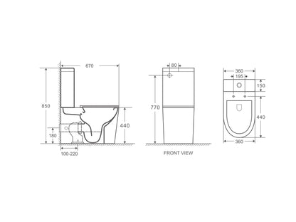 Vera Back-to-Wall Toilet Suite
