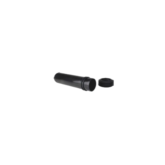 PP connection pipe for WC D 45 L 195 with ⌀ 44 grommet