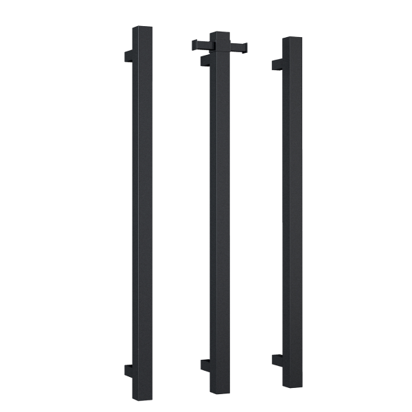 Thermorail 12V Square 900 Vertical Single Bar Heated Towel Rail