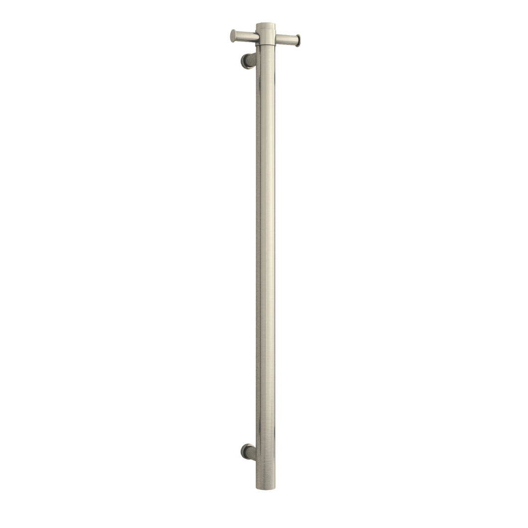 Thermorail 240V Round 900 Vertical Single Heated Towel Rail