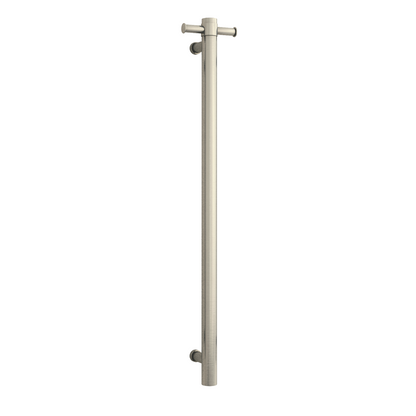 Thermorail 240V Round 900 Vertical Single Heated Towel Rail
