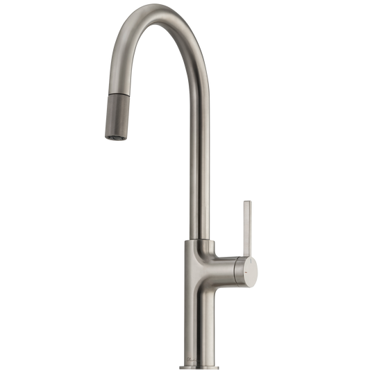 Oliveri Vilo Goose Neck P'Out Mixer BN