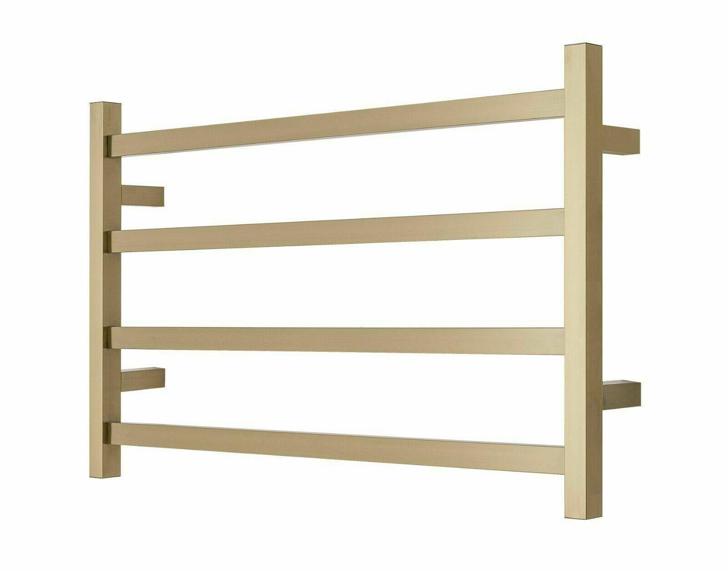 Vivo Inox Heated Towel Rail 600mm x 500mm - Satin Stainless Steel